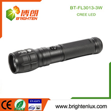 Factory Supply Logo Printed Housing Beam Adjustable Aluminum Material 3watt Cree led Power Style Flashlight